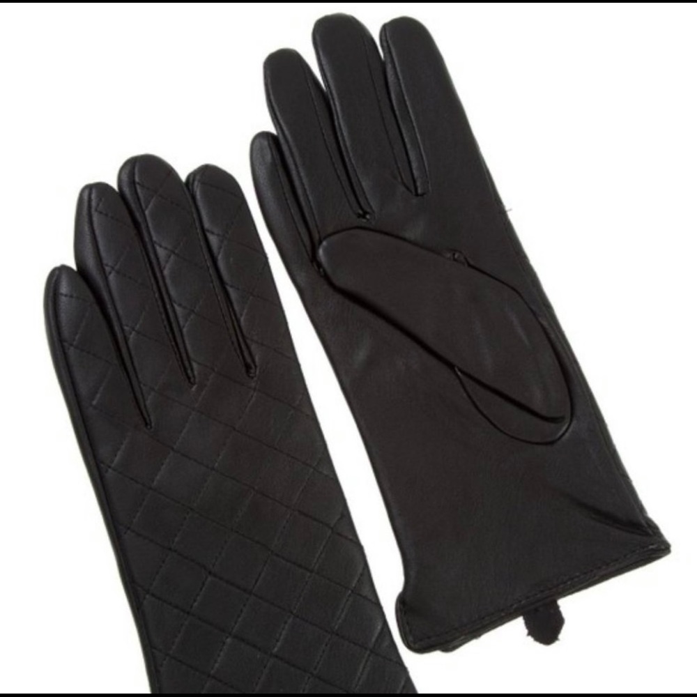 Black Leather Gloves